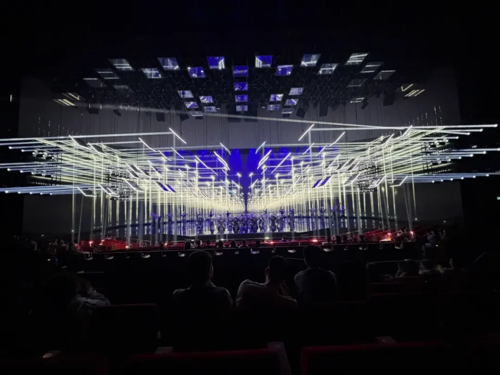 Lights show in the residency show MGM 2049, in Macau