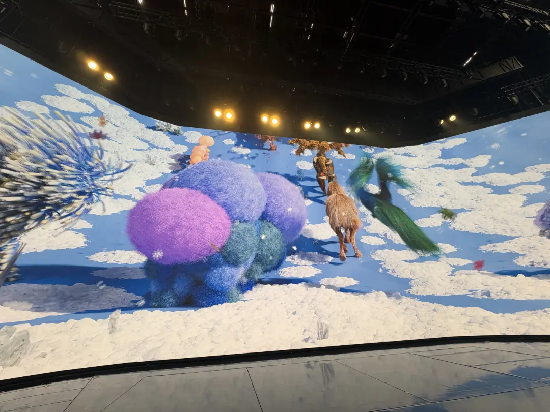 Different seasons and natural elements in one of the acts of the residency show MGM 2049, in Macau.